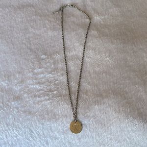 Silver K Necklace